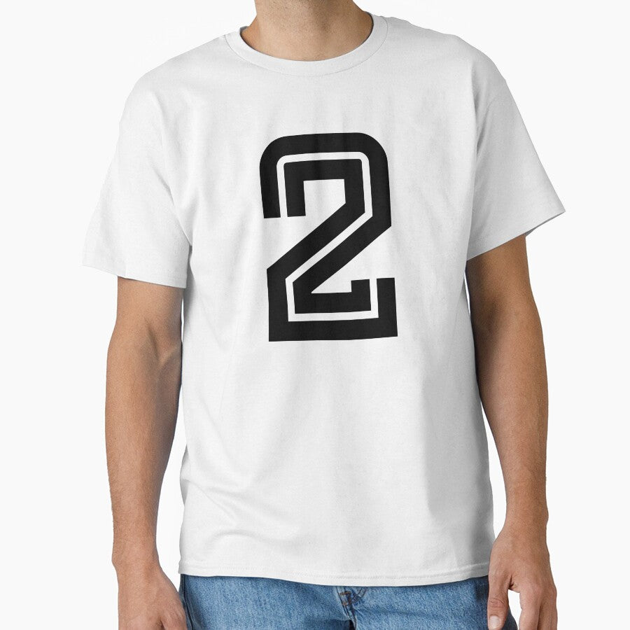 No. 2 / Player Number Two / Football Player Number 2 (Black) by STUDIO-72