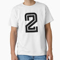 No. 2 / Player Number Two / Football Player Number 2 (Black) by STUDIO-72
