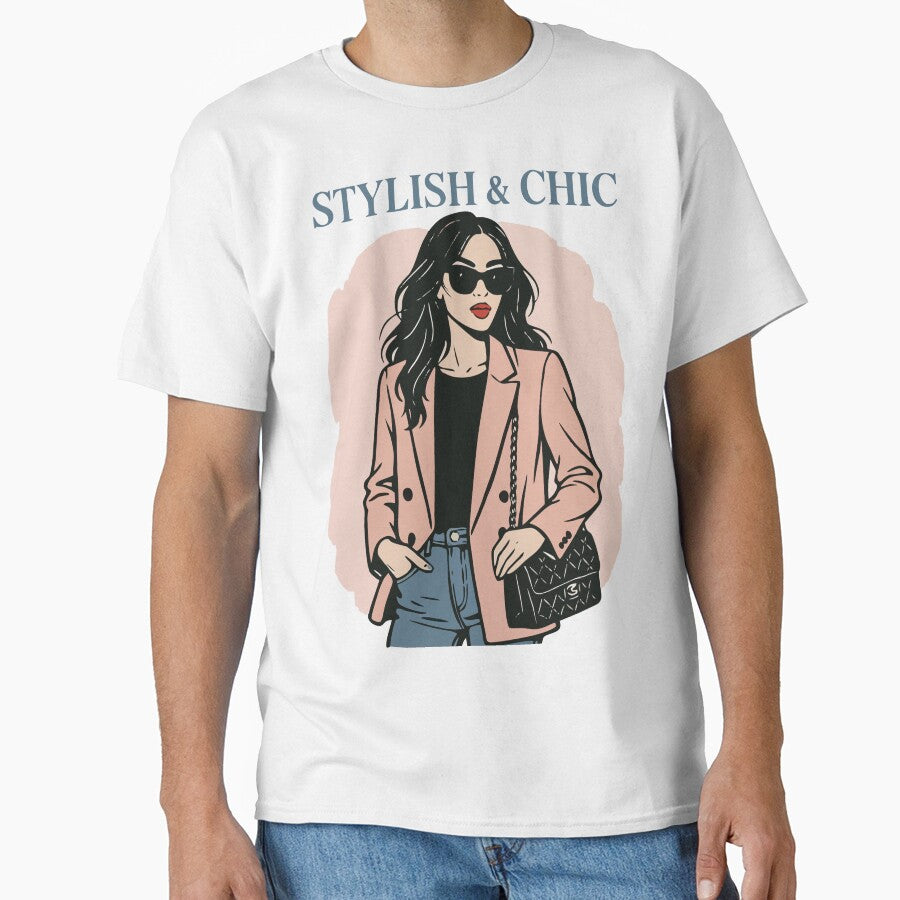 Stylish & Chic Girl – Modern Fashion Illustration Design by ElisabethRaven