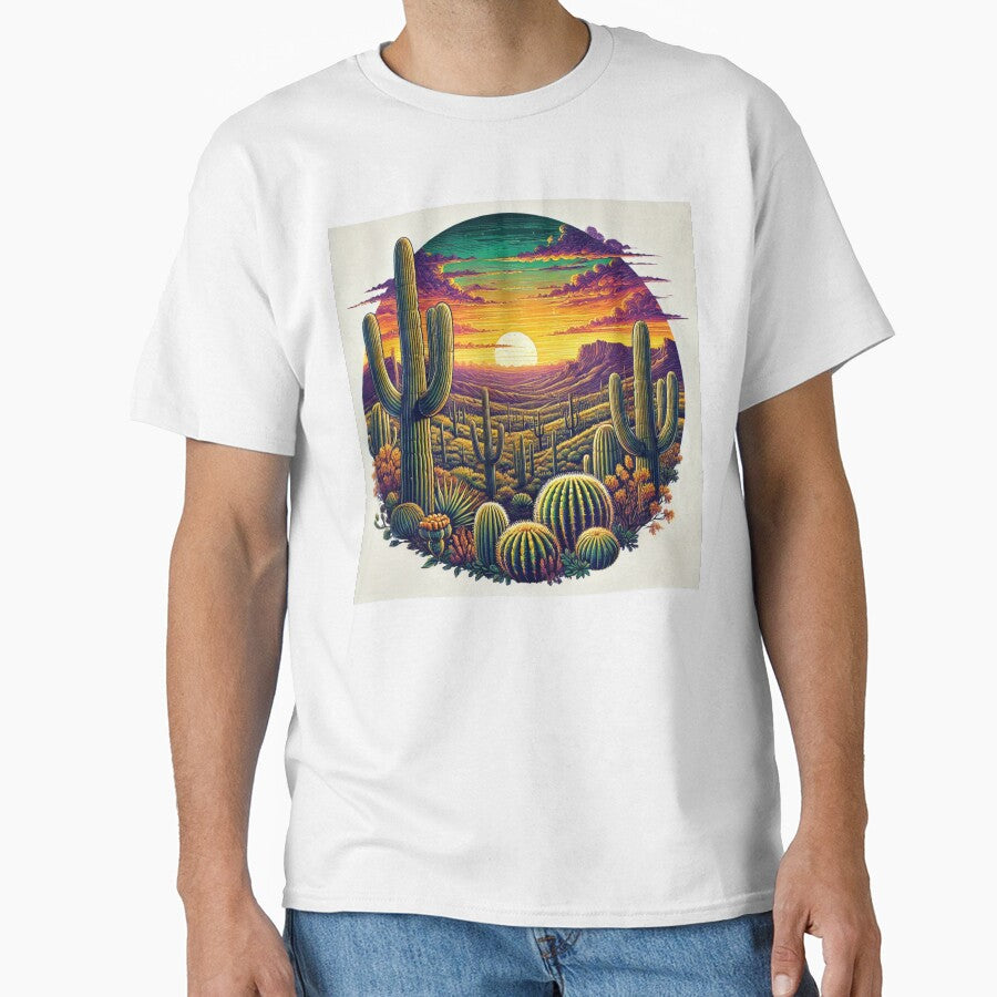 Desert Sunset - Cactus Paradise by Meta2Physical
