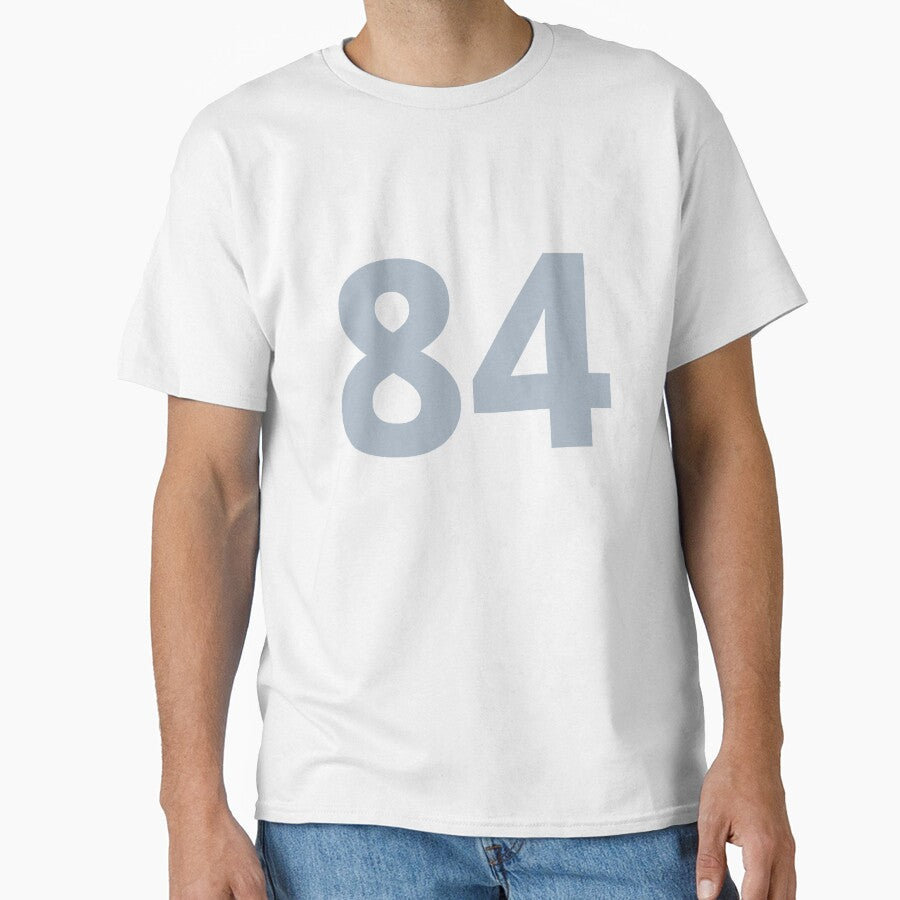 Number 84 T-Shirt – Sports Jersey Style Tee, Birthday or Team Number Shirt by MintCreativeSH