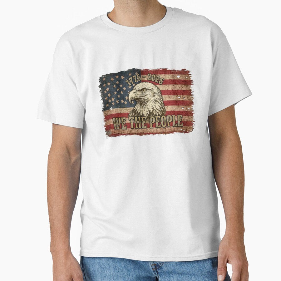 We The People 1776-2026 design on apparel and more by Ginny Luttrell