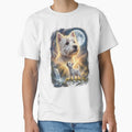 West Highland White Terrier Howling Moon Art Dog Lover by DoodleTortle