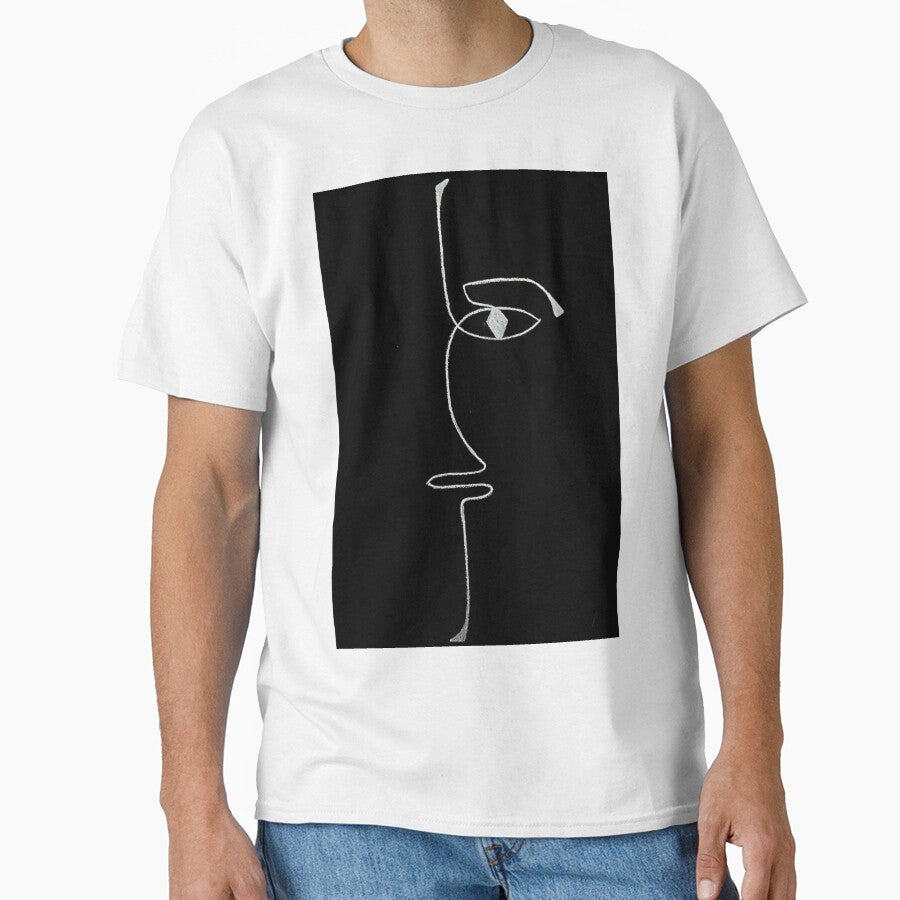 face line art | simple man face by thissmarwa