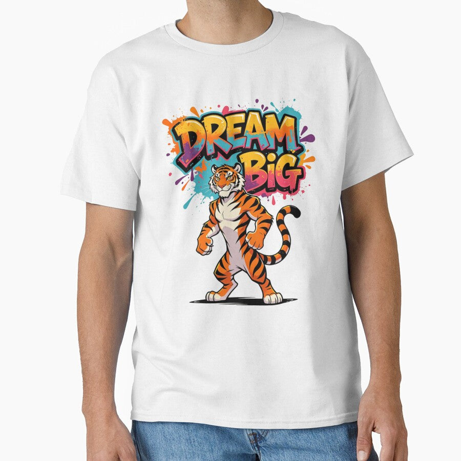 Dream Big Tiger Vibrant Art by LINSSEX Style • Urban & Sport Streetwear