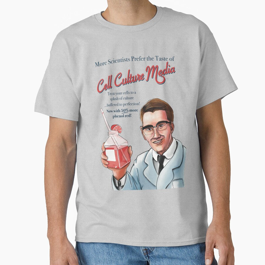 Vintage Cell Culture Media Ad by Science Lab Designs