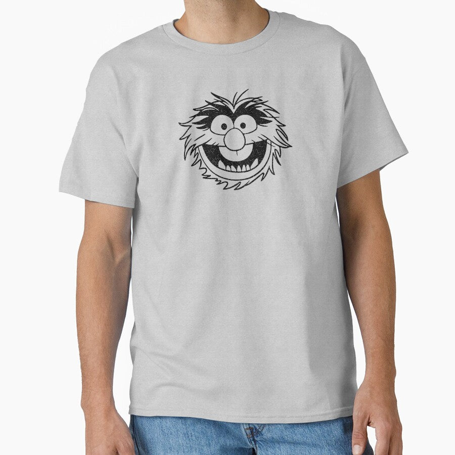 Muppets - Animal - Distressed - Black by IfDesignGroup