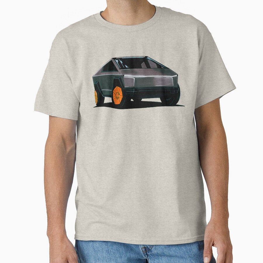 Exclusive drawing legendary luxury futuristic EV Cybertruck Pick-up by Cars23
