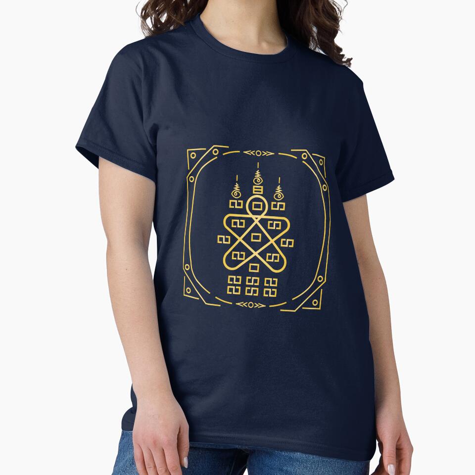 Modern abstract geometric yantra with decorative frame by Longsilp