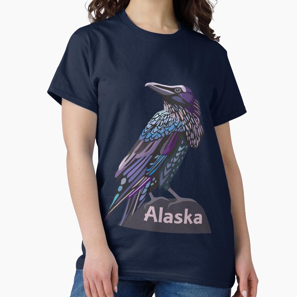 Alaska Raven Colorful Bird by nadya