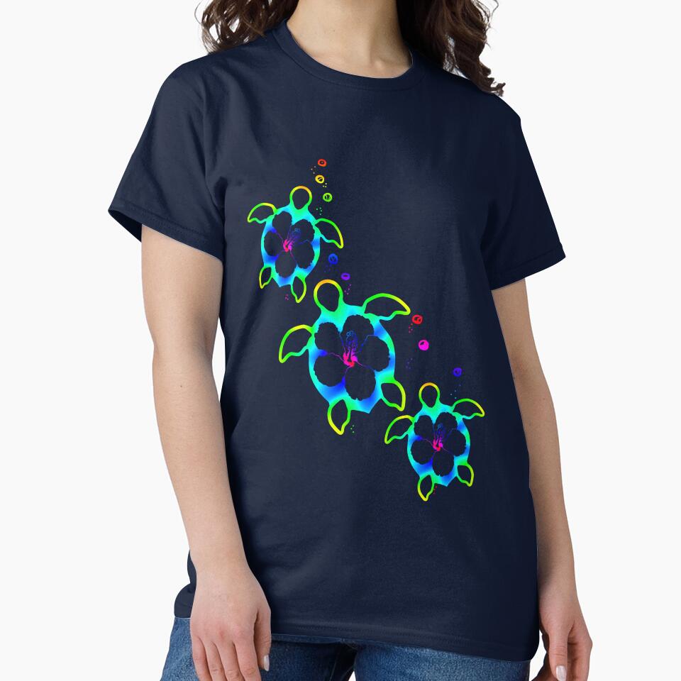 Tie Dyed Honu Turtles by BailoutIsland