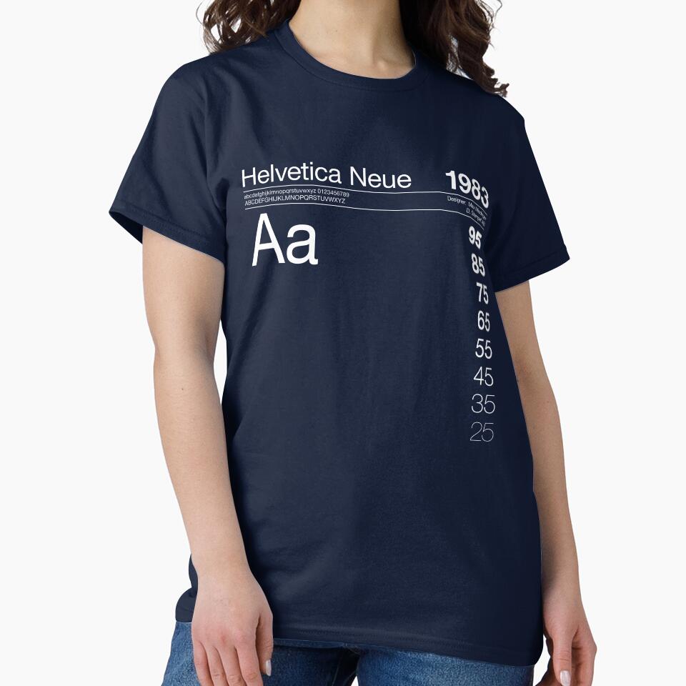 Helvetica Neue Font Typography Graphic Design by paperpark