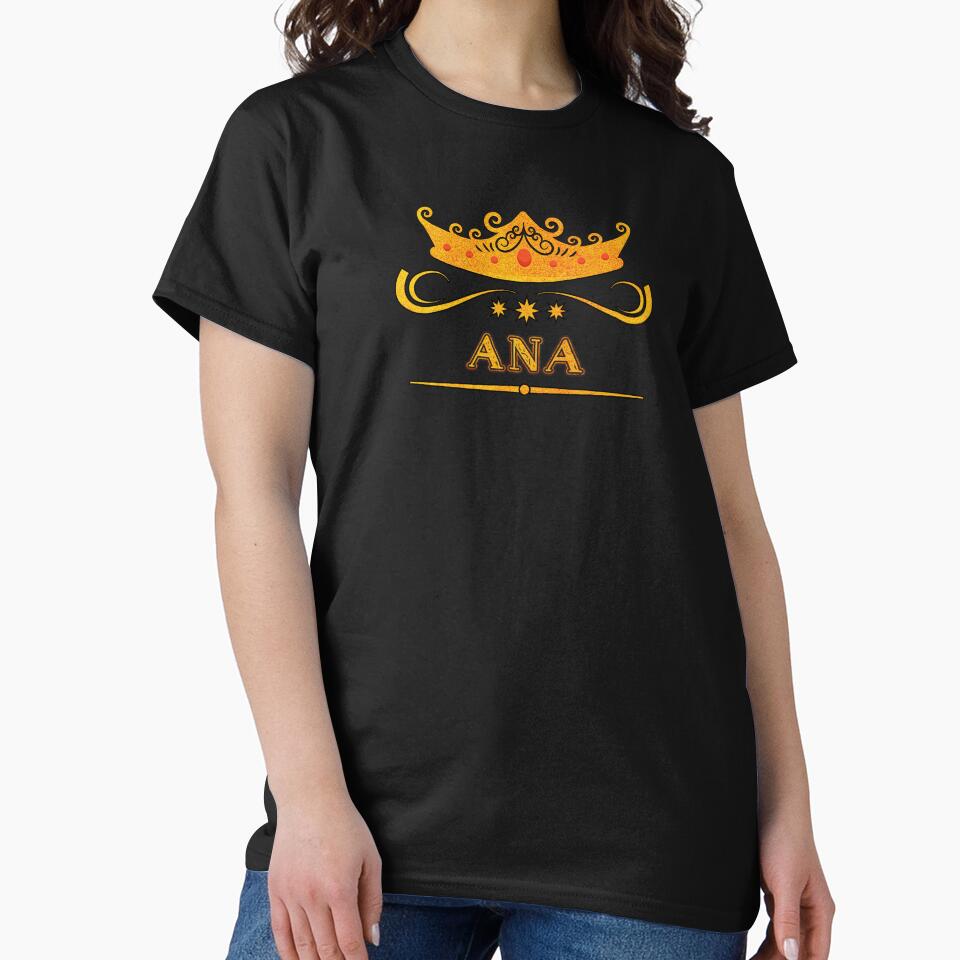 Ana Personalized Name With Crown - Cool & Custom Gift for Girls, Teens by Oussinc