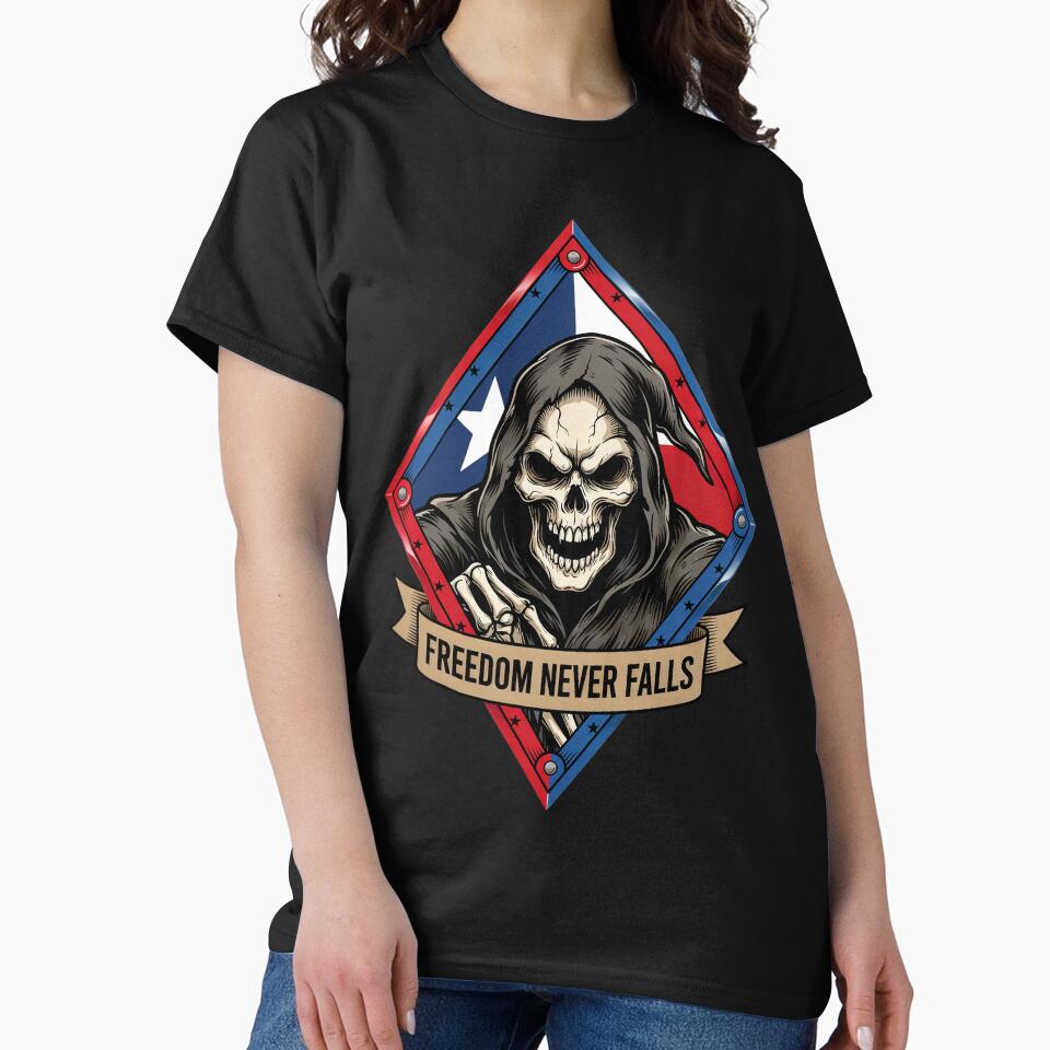 Freedom Never Falls Grim Reaper Emblem by OldGloryForge