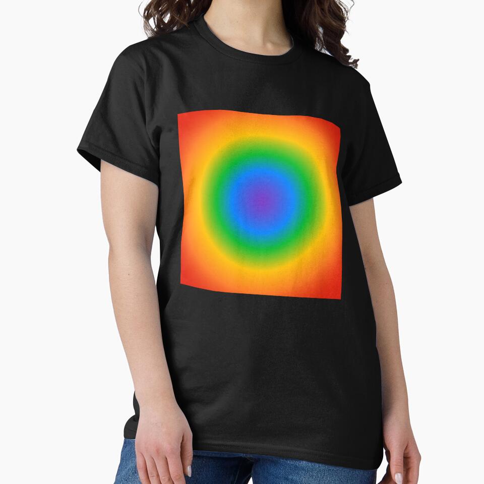 Rainbow Circle Gradient Colors Pride Merch 1960's by Inspirationmotivation