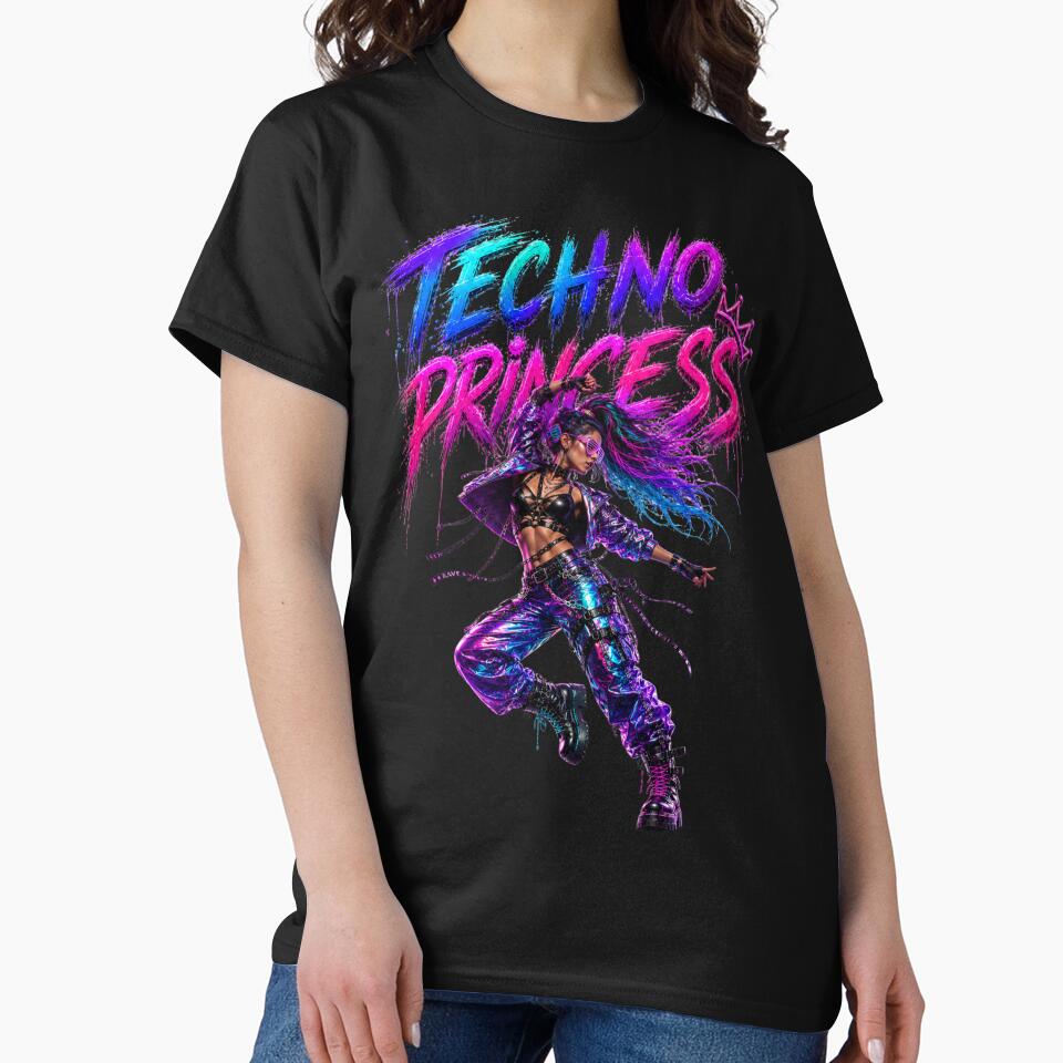 Techno princess rave music design by DAX4ART