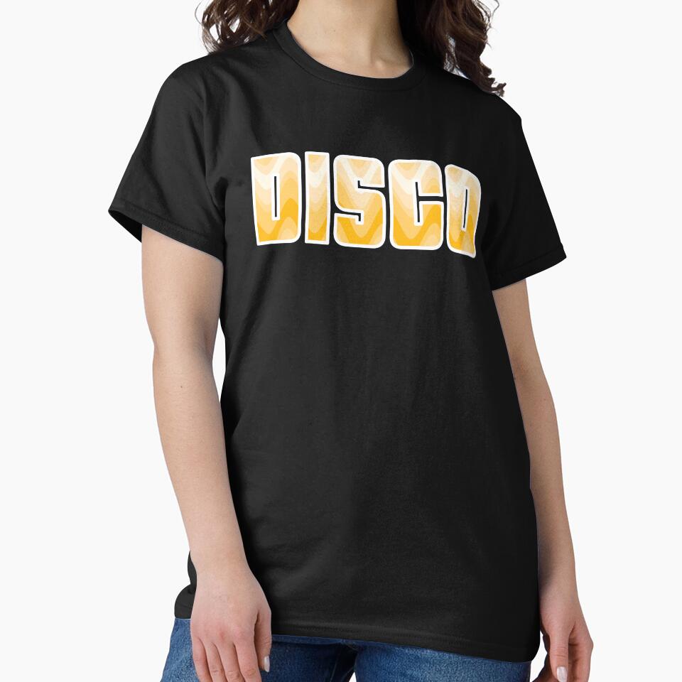 Groovy Disco Waves - 70s Yellow Retro Swirl by SunnyBrand