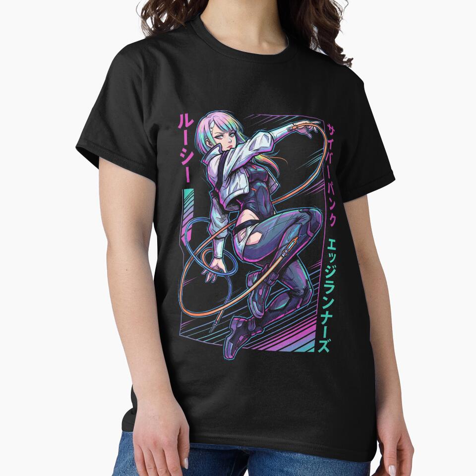 Lucy Cyberpunk Edgerunners Red Purple Eyes Street Samurai Icon by Senpaiwaves