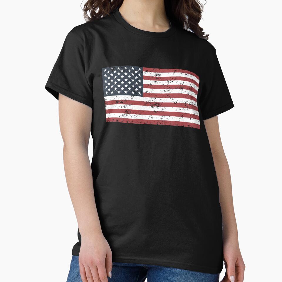 USA FLAG DISTRESSED by House Sparrow