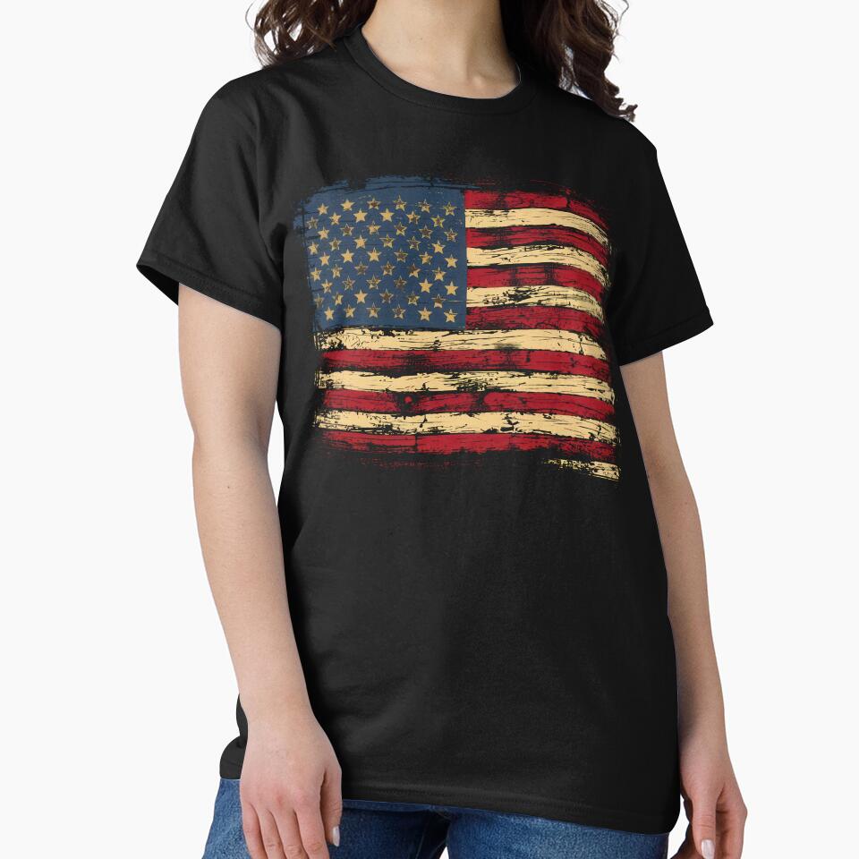 Distressed American Flag by Angry Swan Designs