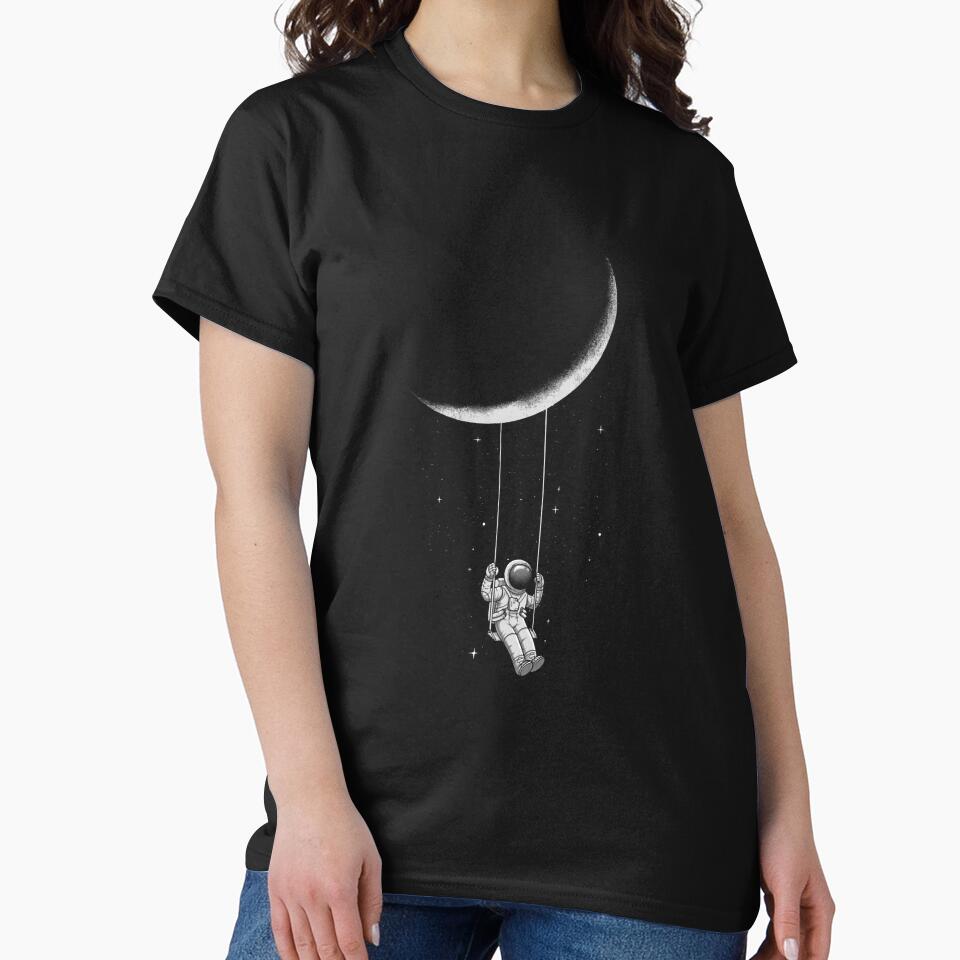 Astronaut Moon Swing Space by estheros