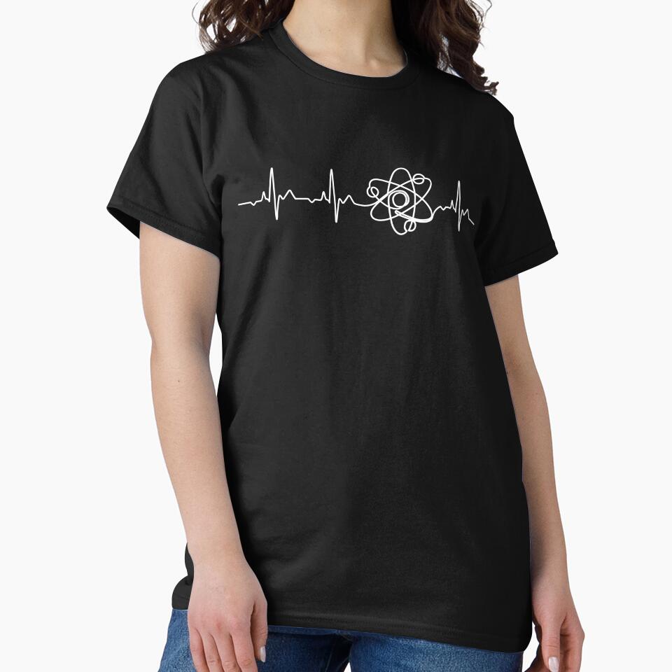 Atom Heartbeat - Science Lover Gift by clickbongski