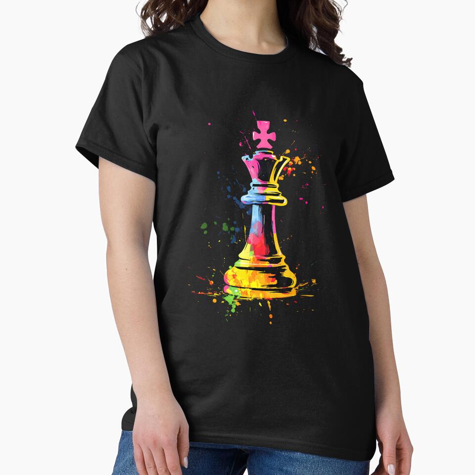 Colorful Chess Piece Chess Player by Boutkimaewab