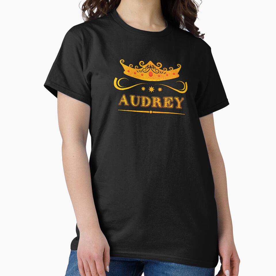 Audrey Personalized Name With Crown - Cool & Custom Gift for Girls, Teens by Oussinc