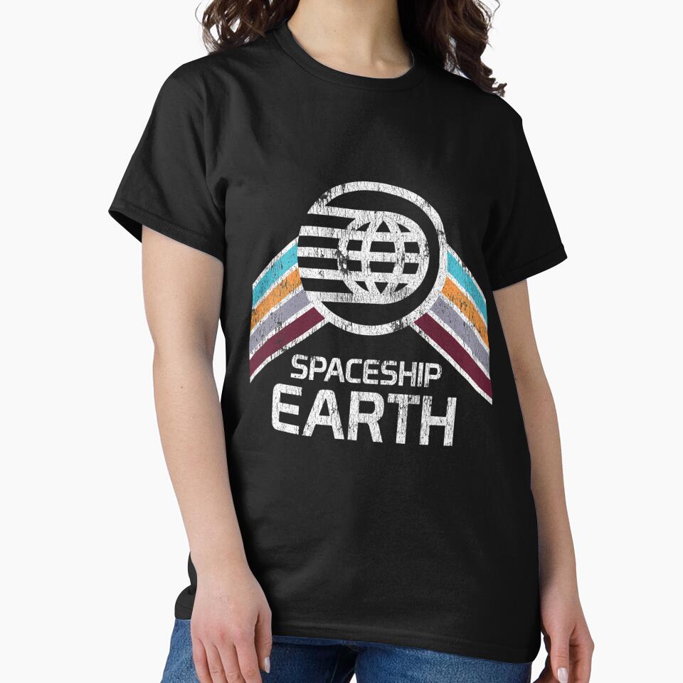 Spaceship Earth Logo In Distressed Style by SelfShop