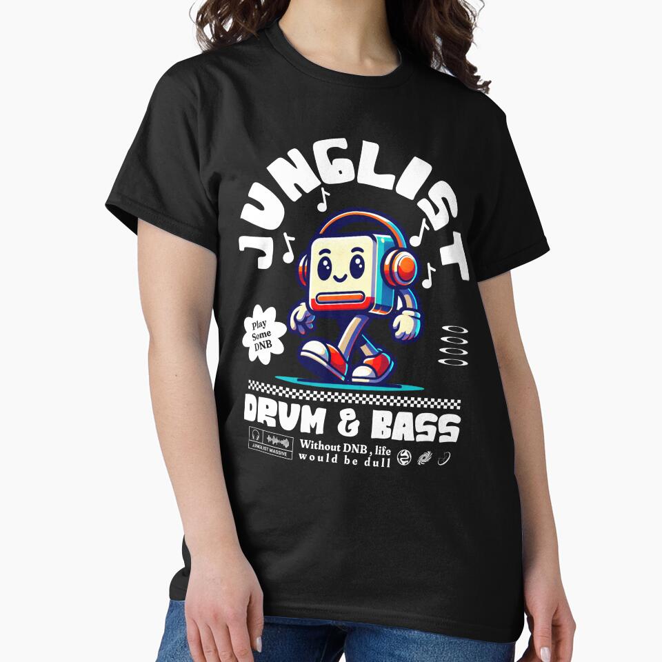 JUNGLIST  - DNB Headphone Mascot (White) by Discothreadz