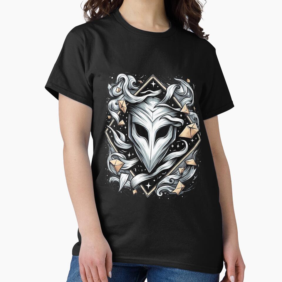 Mysterious Mask And Magical Energy Graphic Art by Nadiename