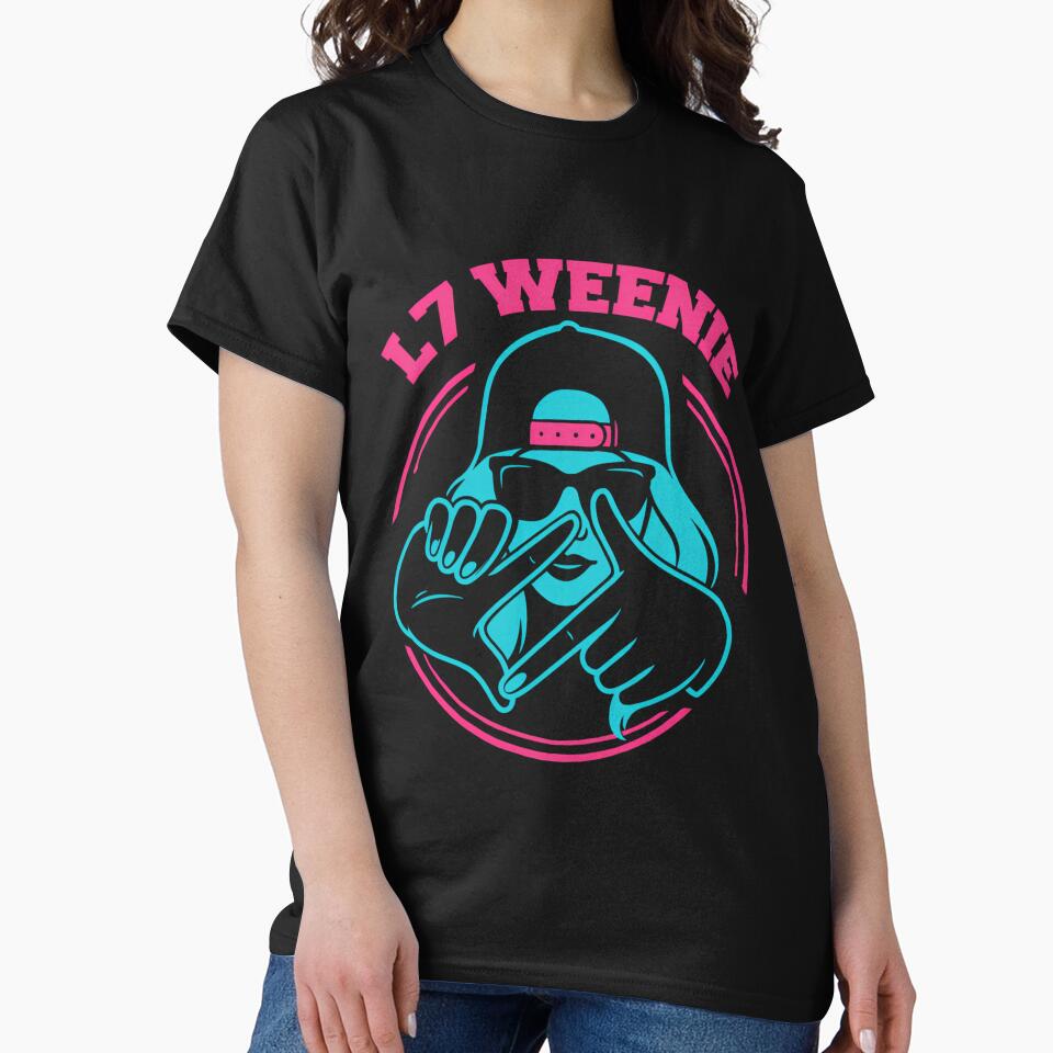 L7 Weenie Funny Baseball Girl Loser Hand Gesture Comfort Colors by KristineLi
