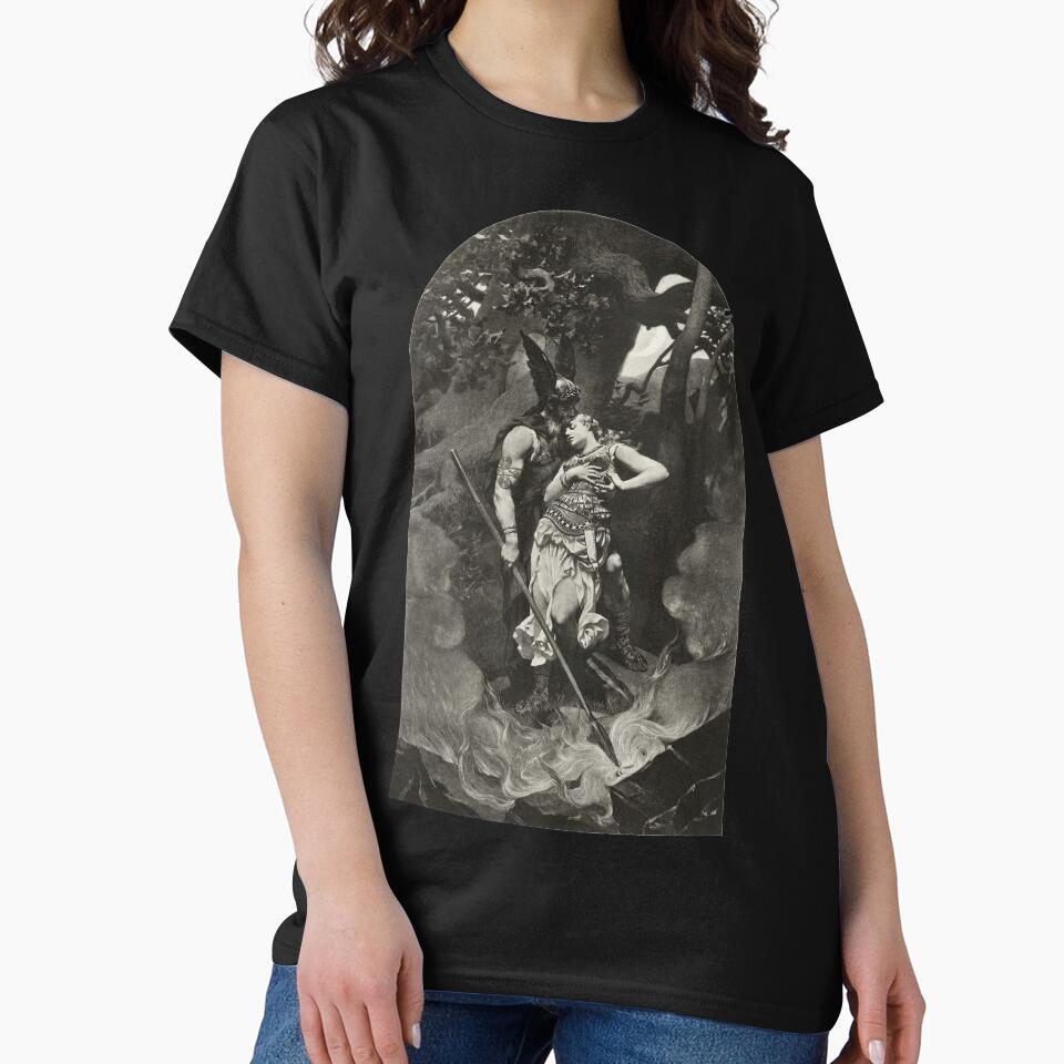 Wotan takes leave of Brunhild (1892) by Konrad Dielitz by CleaViolet