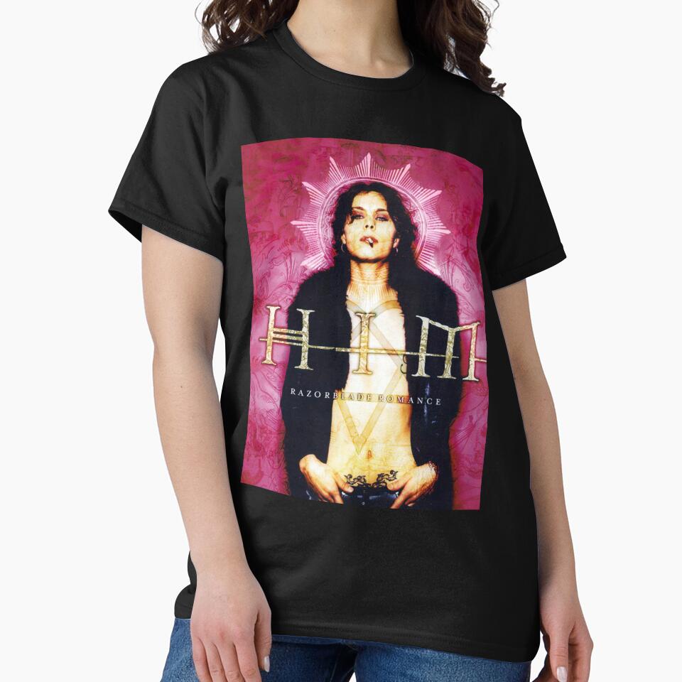 Him Band Tee Razorblade Romance Full T shirt Heartagram Ville valo by OnTheRunFinds