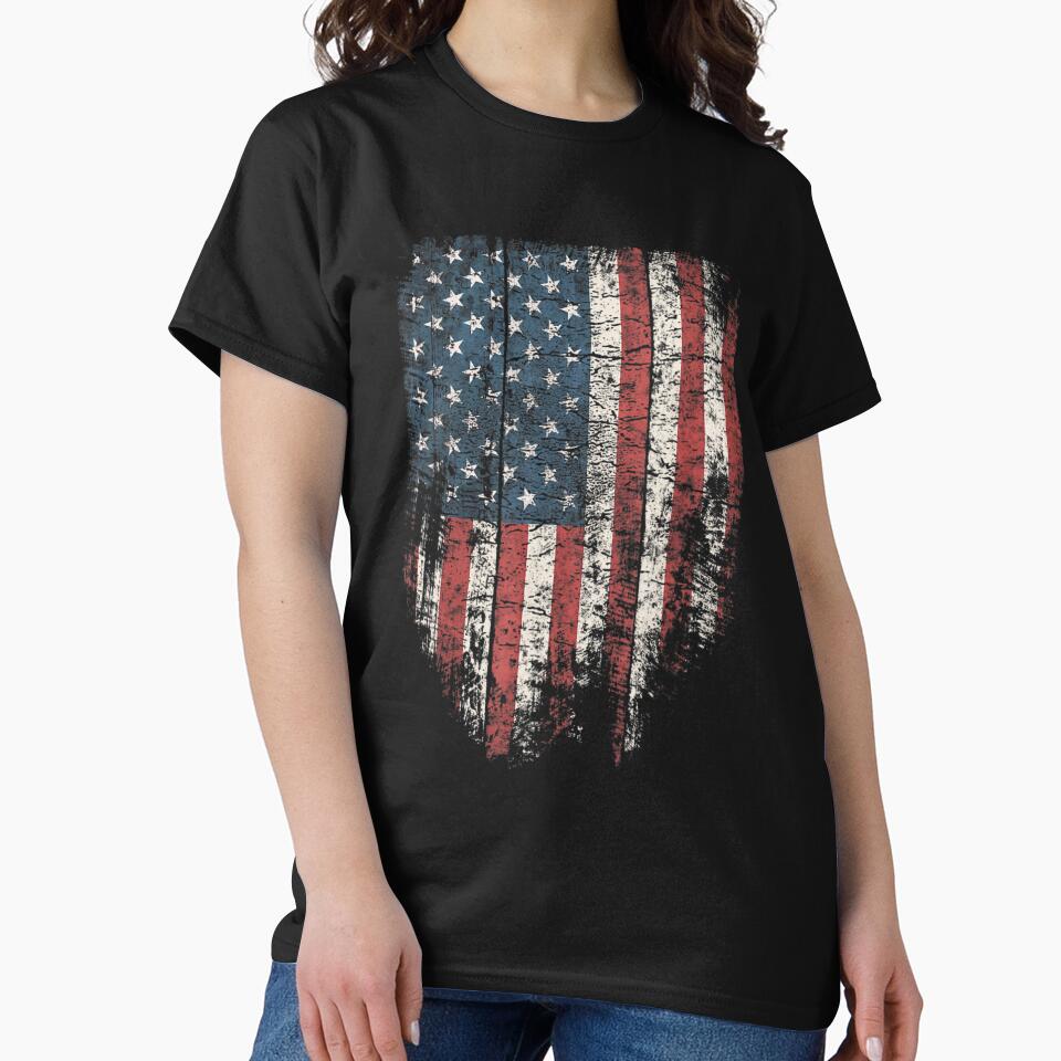 Distressed Usa Flag Women Men, Patriotic American Flag by FankkaGanri