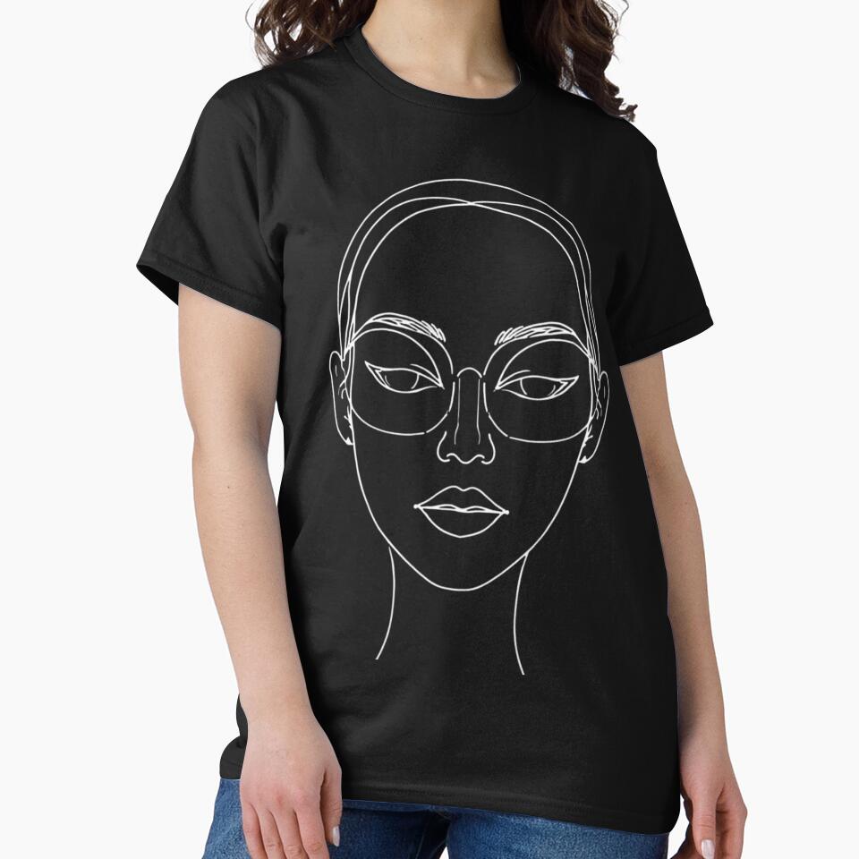 Minimal One Line Face Drawing by Shepik