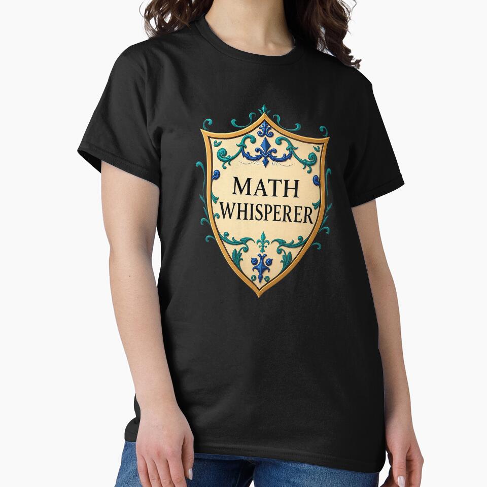 Math Whisperer Scholar Shield for Math Lovers by Endless7Art