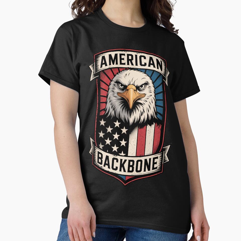 American Backbone Tall Patriotic Eagle Shield by OldGloryForge