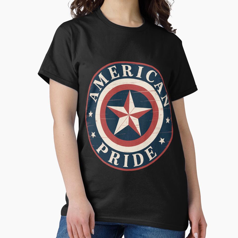 American Pride Circular Crest – Modern Patriotic USA Emblem by OldGloryForge