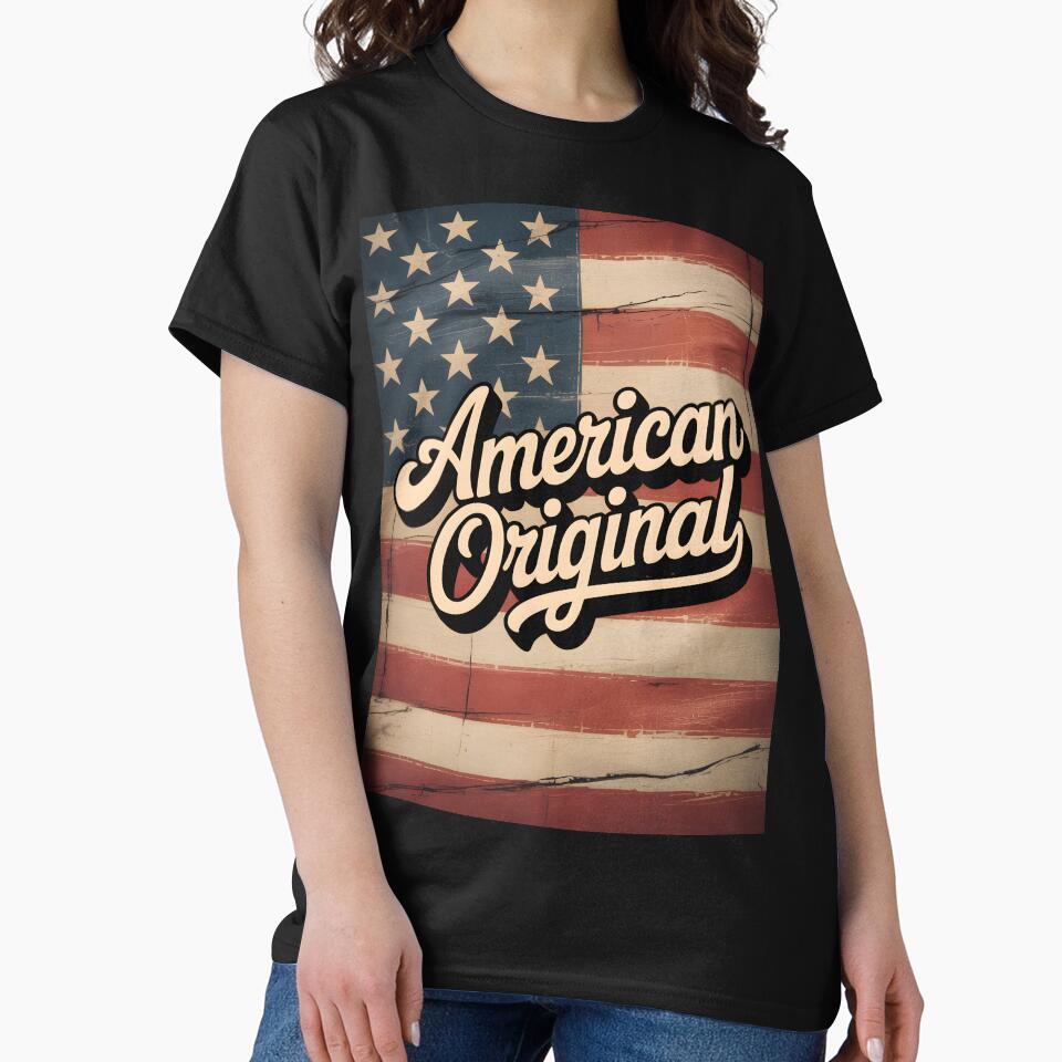 Vintage Distressed American Flag — Retro Americana “American Original” by OldGloryForge