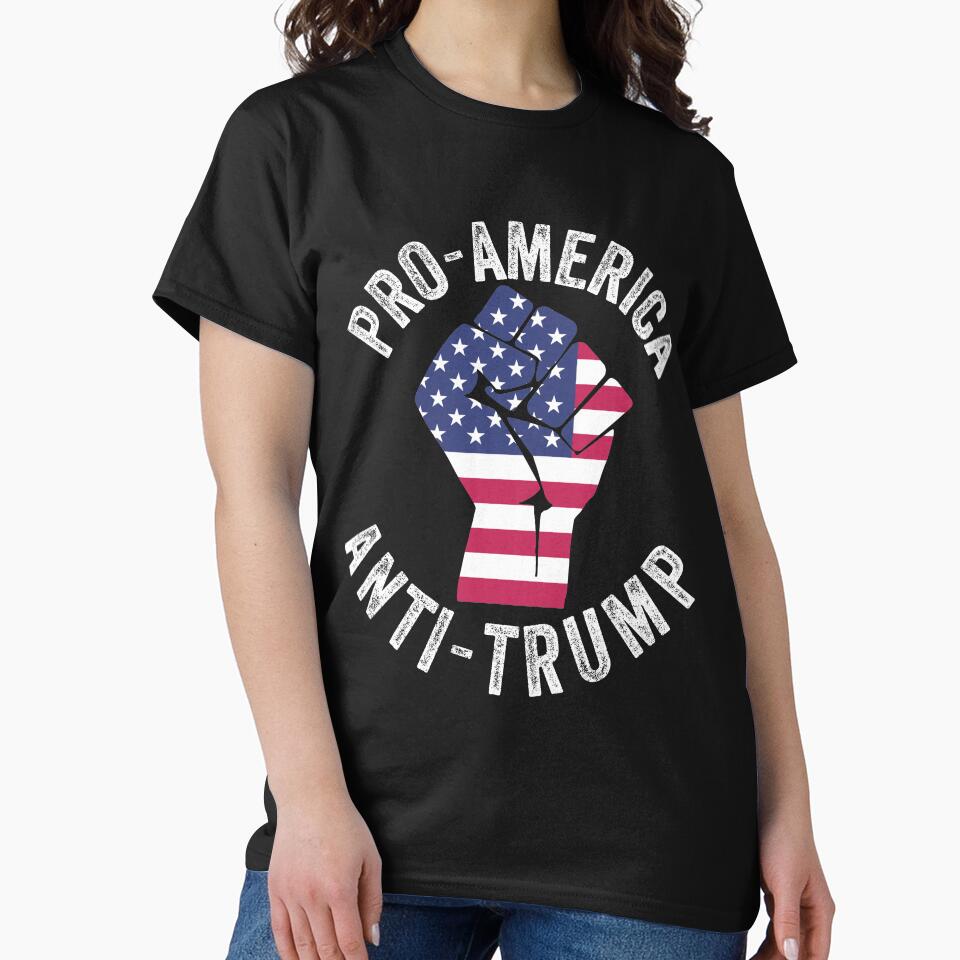 Pro-America Anti-Trump -USA Flag BLM Logo by Sutra-Lotus-Co