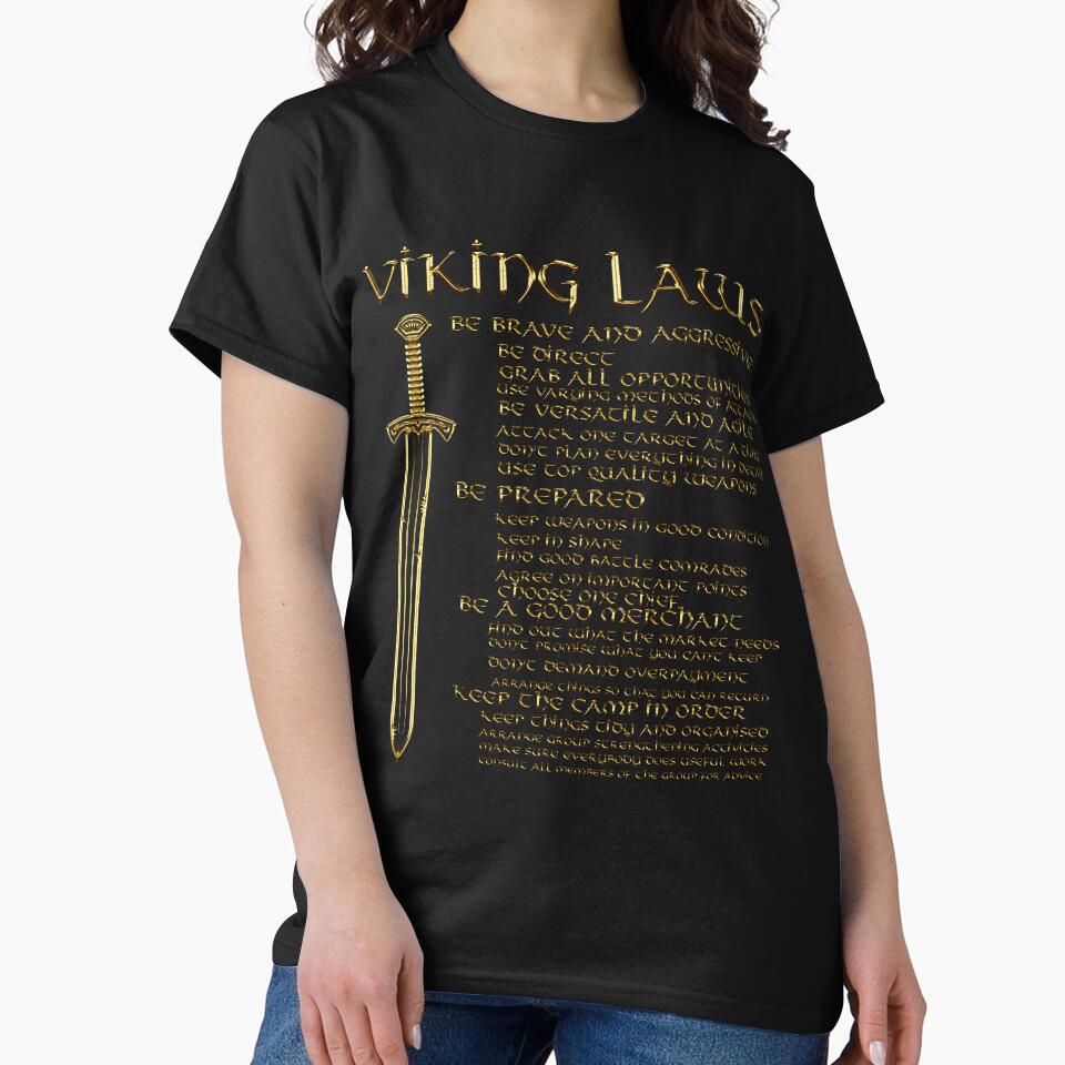 Viking Laws Sword Scandinavia Iceland Valhalla by funnytshirtemp