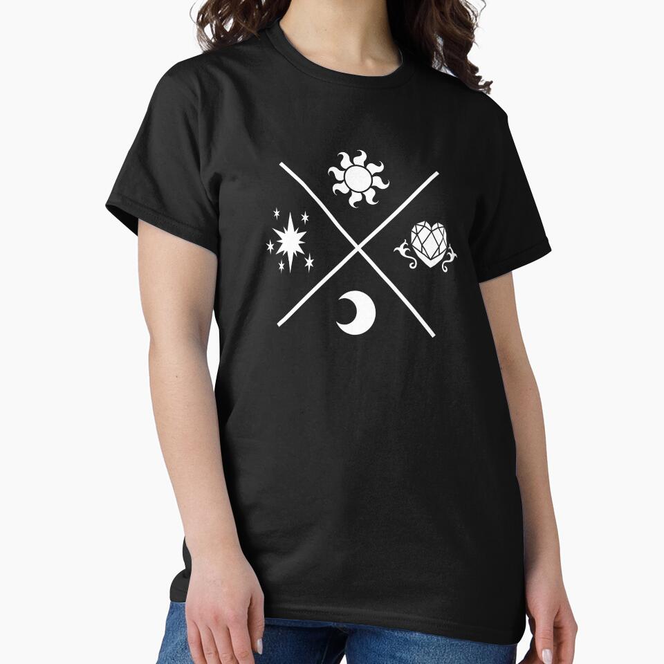 MLP Princesses Symbols – Cutie Marks (white version) by Drawirm