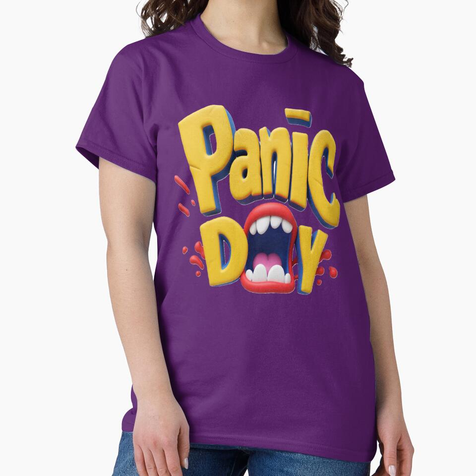 panic day scream colorful typographic scream design by SmashingDeals