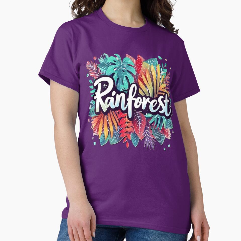 rainforest botanical 2 br colorful botanical typographic design by SmashingDeals