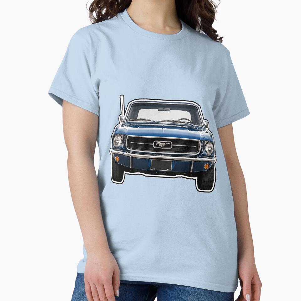 Classic Dark Blue Ford Mustang by Late Theory