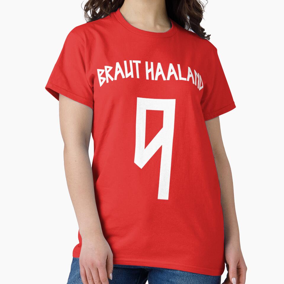 Braut Haaland Number 9 Norway Soccer by RafaelScherer