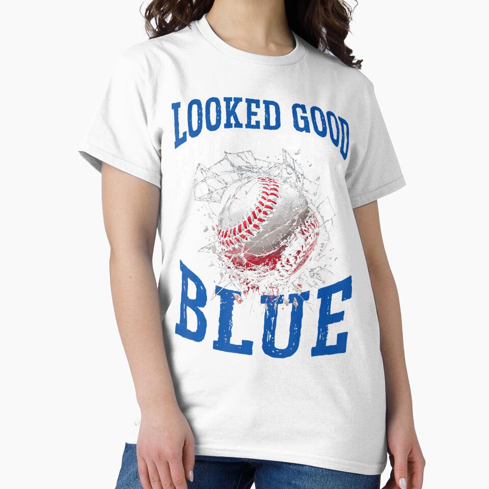 Looked Good From Here Blue - Baseball by BeulahJoseph