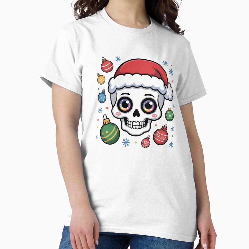 skull Santa's Favorite Human  Merry Christmas squad Custom Christmas Gifts T-Shirts, Mugs & More Print on Demand Shop by kaka8888
