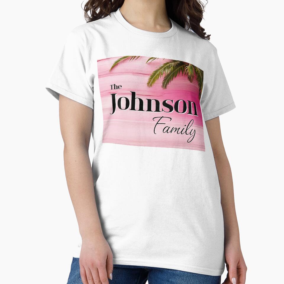 Unique Personalized Johnson Pink Tropical Gift by PinkGoddessLove